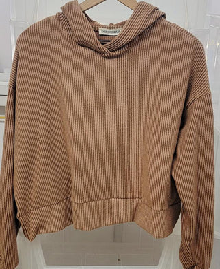 Maggie Brushed Rib Hoodie