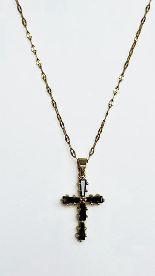 Baguette Cross Necklace. *Final Sale*