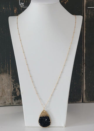 Wire Wrapped Chevron Bead Necklace *Final Sale*