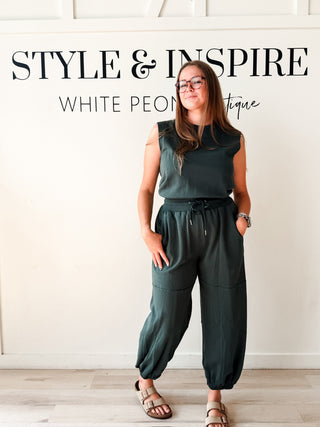 Rory Sleeveless Knit Jumpsuit
