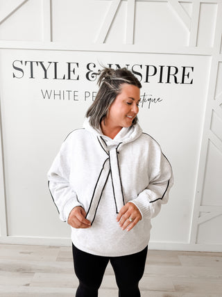 Amberly Piping Hoodie