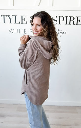 Carmen Half Zip Urban Ribbed Hoodie