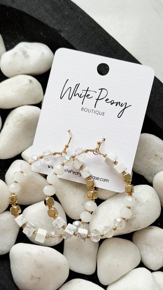 Marble Glow Earrings. *Final Sale*