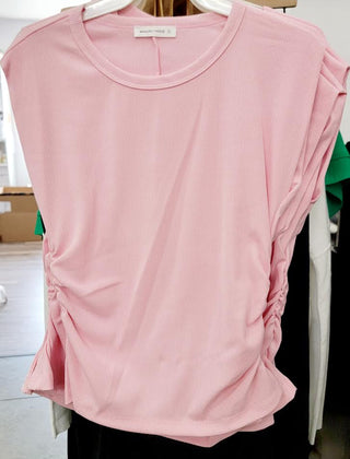 Julia Side Ruched Muscle Top