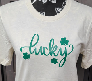 Lucky  Shamrock Graphic Tee. *Final Sale*