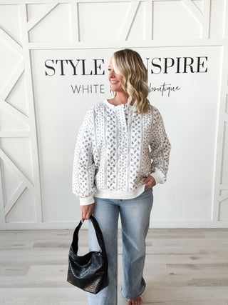 Isla Floral Quilted Henley
