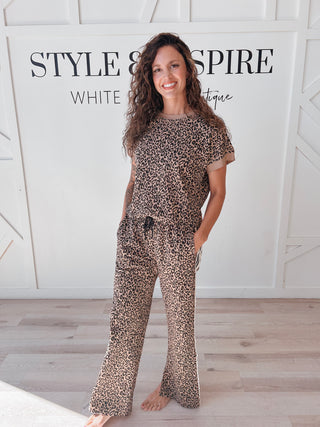 Milly Leopard Print Pants