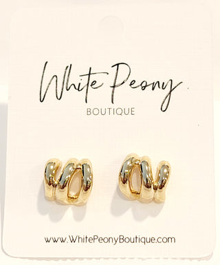 Abstract Half Cuff Post Earring. *Final Sale*