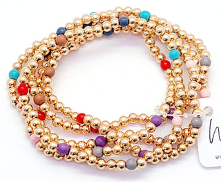 Delicate Gold and Pearl Accent Bracelets