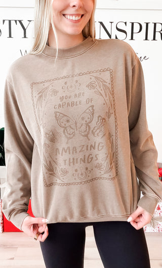 Amazing Things Graphic Sweatshirt *Final Sale*