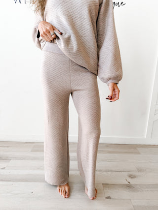 Veronica Chevron Wide Leg Pants
