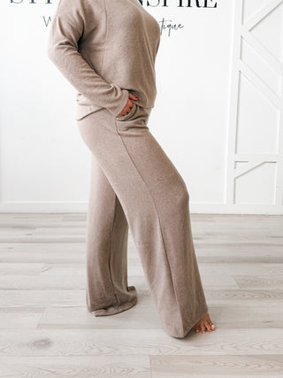 Mallory Brushed Wide Leg Pants