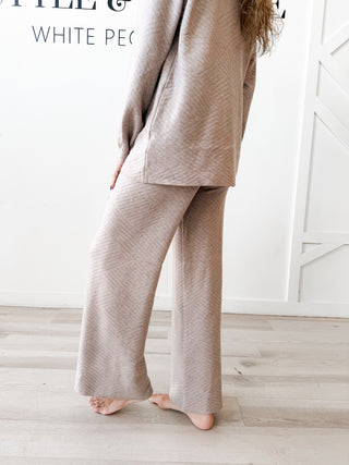 Veronica Chevron Wide Leg Pants