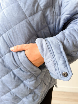 Rachael 1/4 Snap Quilted Pullover
