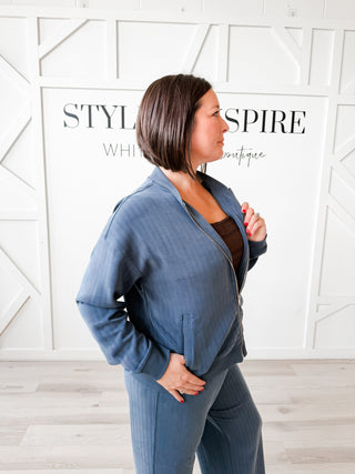 Drift Textured Zip Jacket