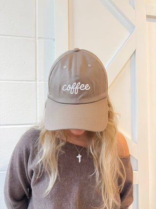 Coffee Embroidered Baseball Cap