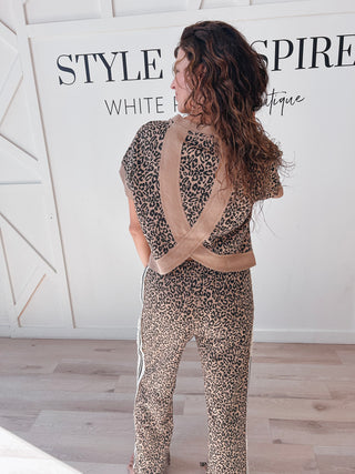 Milly Leopard Print Pants