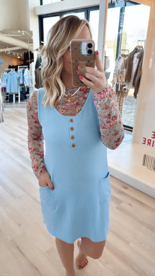 Nadia Corded Rib Sleeveless Mini Dress *Final Sale*