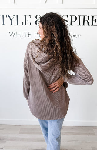 Carmen Half Zip Urban Ribbed Hoodie