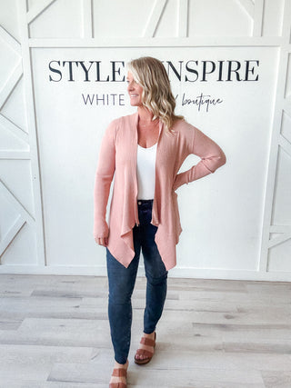 Lea Long line Waterfall Cardigan