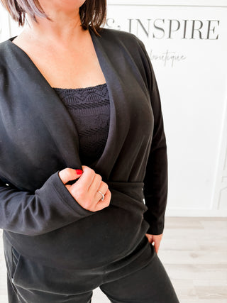 Hannah Modal Front Wrap Top