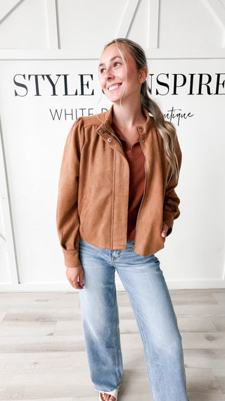 Tammy Vegan Suede Jacket