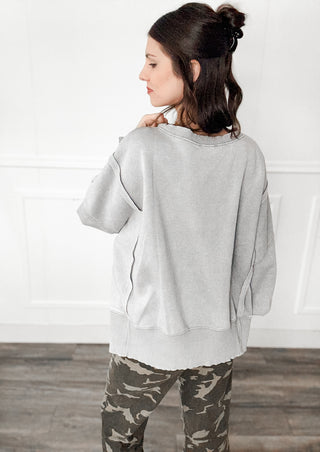 Monica Batwing High Low Sweatshirt