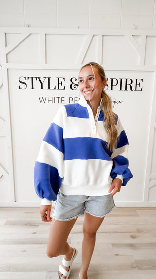 ILona Rugby Stripe Pullover