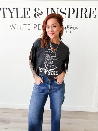 Fringed Cowgirl Graphic Tee *FINAL SALE*