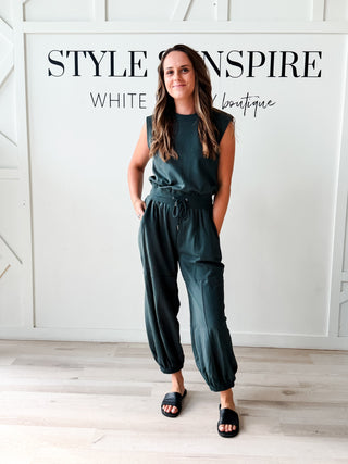 Rory Sleeveless Knit Jumpsuit