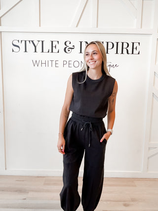 Rory Sleeveless Knit Jumpsuit