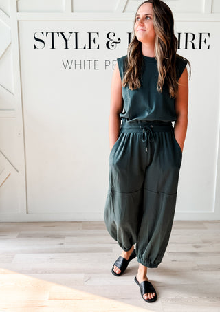 Rory Sleeveless Knit Jumpsuit