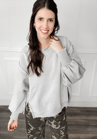 Monica Batwing High Low Sweatshirt