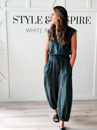 Rory Sleeveless Knit Jumpsuit