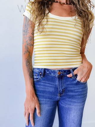 NikiBiki Stripe Scoop Neck Top