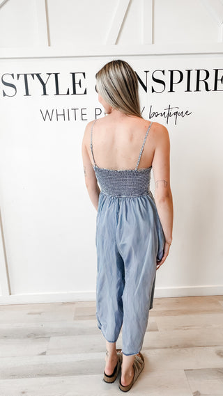 Sammie Front Ruched Jumpsuit