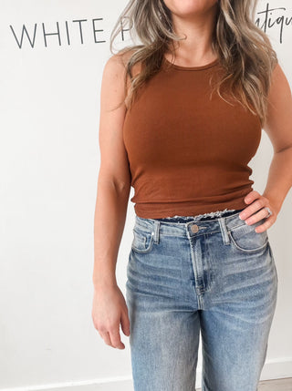 Amali Ribbed Cropped Tank *Final Sale*