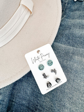 Cow Girl Fun Earrings *Final Sale*