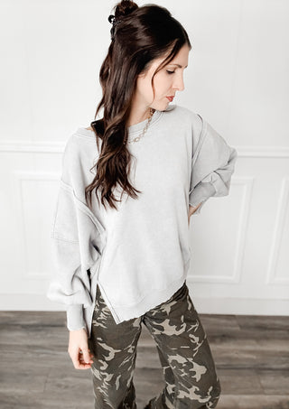 Monica Batwing High Low Sweatshirt