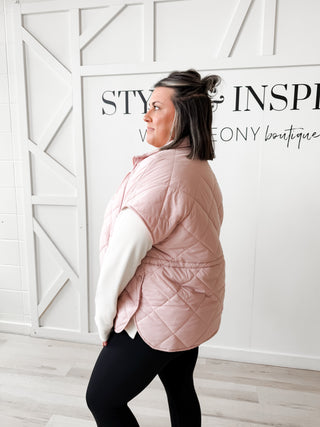 Charisse Quilted Cape Vest