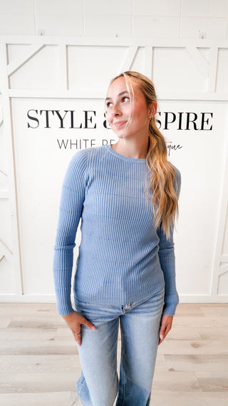 Georgia Ribbed Pintuck Sweater