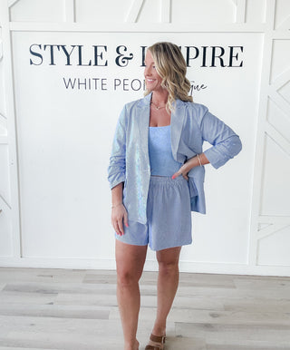 Raegan Pin Stripe Shorts