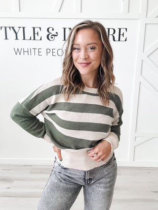 Emmy Stripe Oversized Sweater