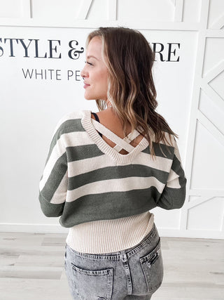 Emmy Stripe Oversized Sweater