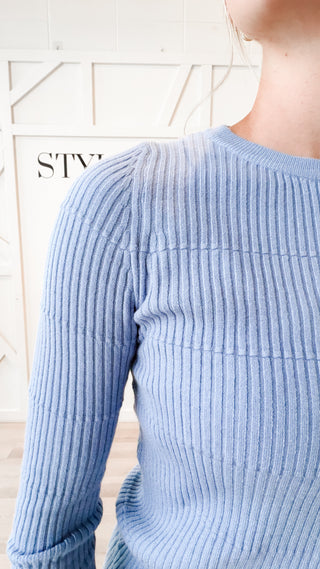 Georgia Ribbed Pintuck Sweater