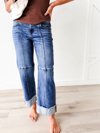 Risen Slouchy Crop Wide Jean