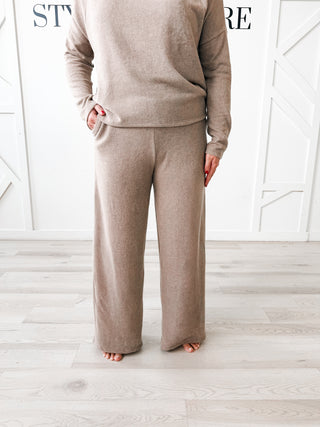 Mallory Brushed Wide Leg Pants