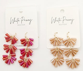 Floral Beaded Layer Earrings