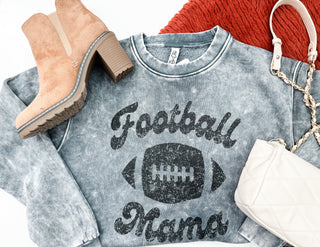 Football Mama Mineral Graphic Brushed Sweatshirt