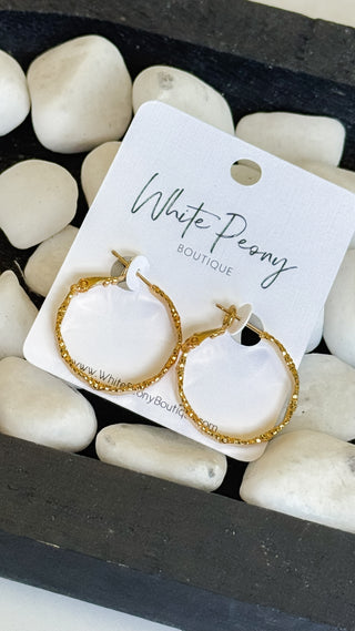 Hammered Texture Hinge Back Earrings *Final Sale*
